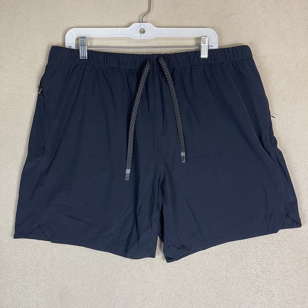Fabletics Short Mens XXL Black The Takeover Athletic Stretch Breathable 7"